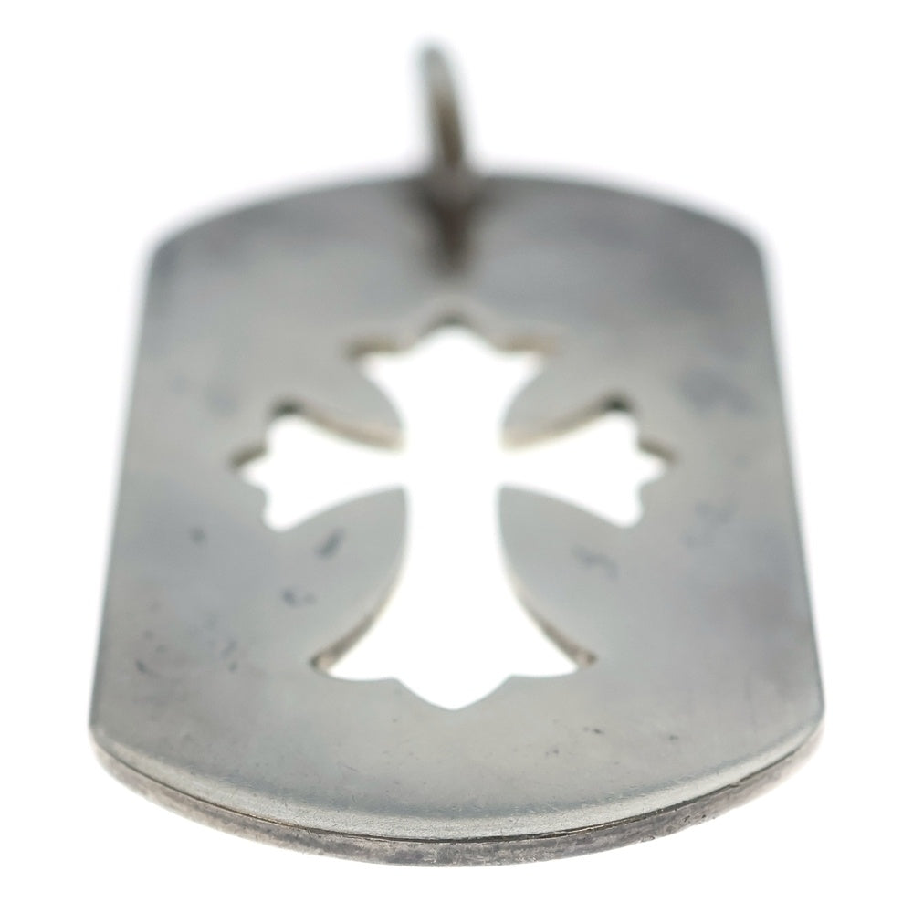 CHROME HEARTS(クロムハーツ) D TAG LRG CO CRS カットアウトクロスドッグタグ ラージ ペンダントトップ シルバー BCA239