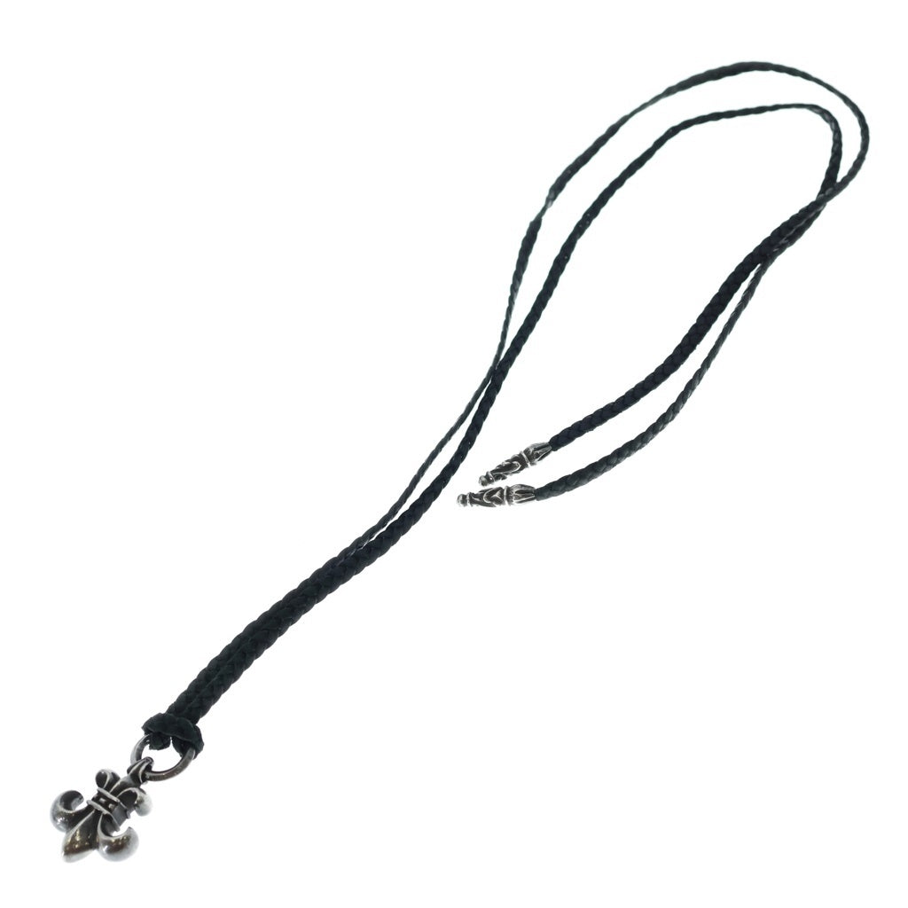 CHROME HEARTS(クロムハーツ) OLD BS FLUER BSフレアペンダント レザーブレイドシルバー ネックレストップ シルバー/ブラック