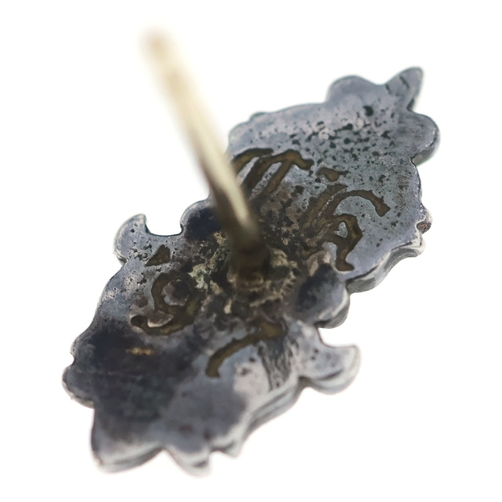 CHROME HEARTS(クロムハーツ) Floral Teardrop フローラル クロス ティアドロップ ピアス シルバー