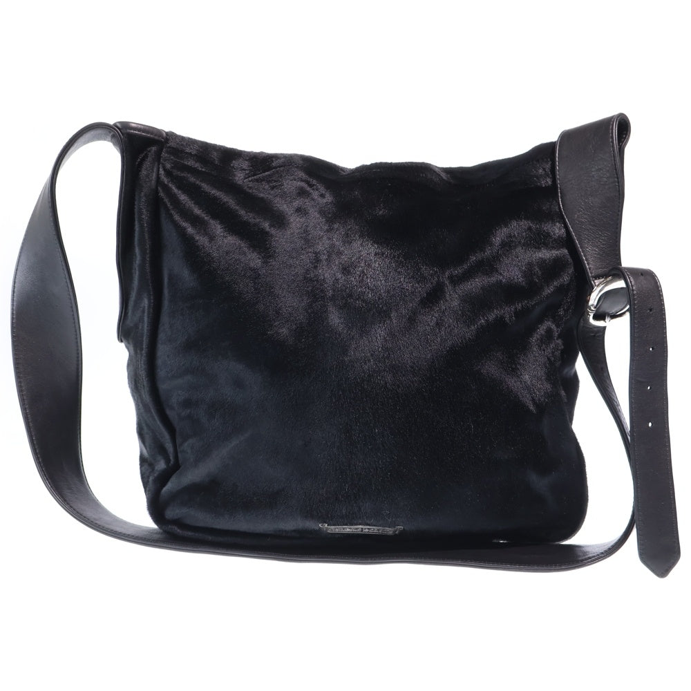 CHROME HEARTS(クロムハーツ) BAG-MAIL メールバッグ ハラコ ショルダーバッグ ブラック