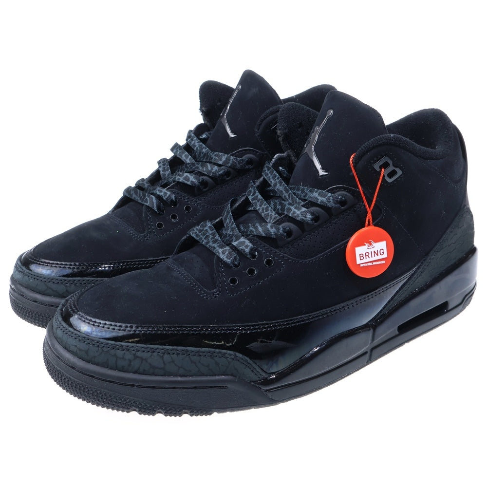 NIKE(ナイキ) AIR JORDAN 3 RETRO BLACK DARK エアジョーダン3 レトロ? ハイカットスニーカー ブラック/ダーク US10/28cm CT8532-001