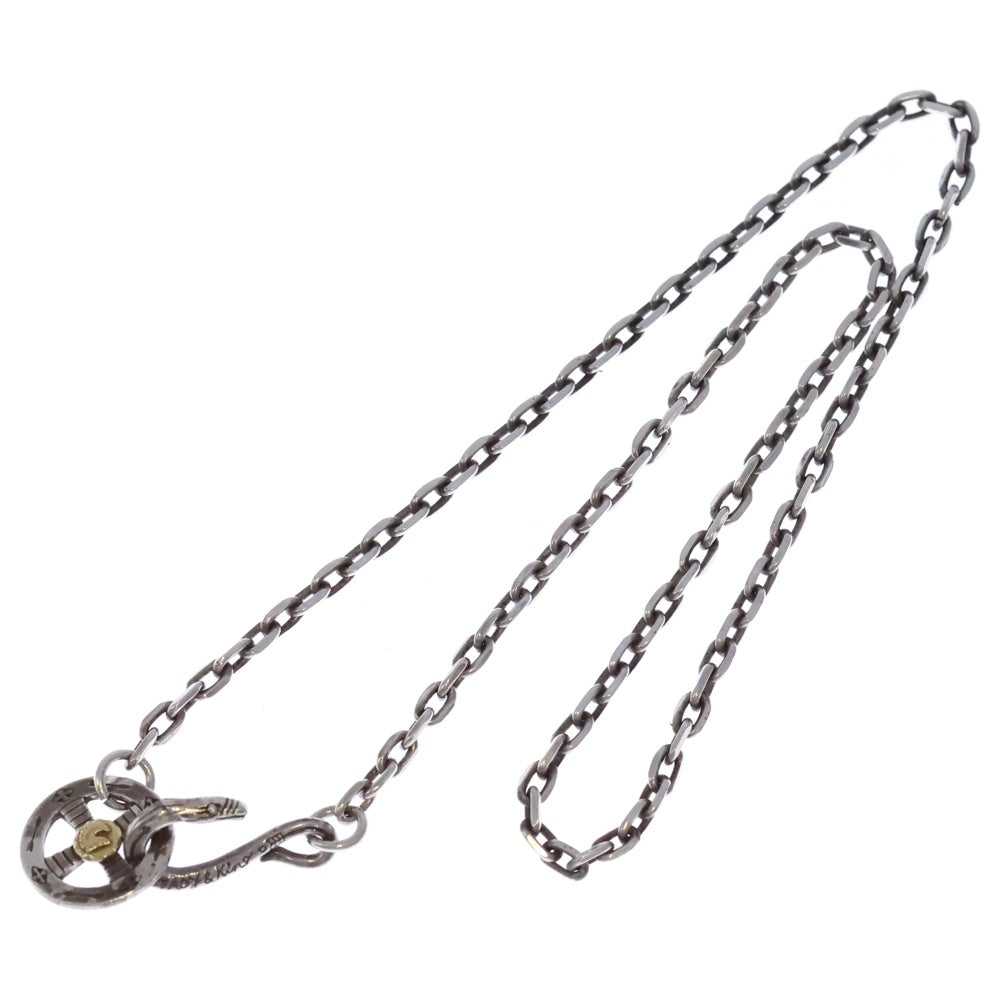 TADY & KING(タディアンドキング) ネイティブフック&ネイティブホイール K18ウルフ付き太角チェーン 50cm シルバー/ゴールド