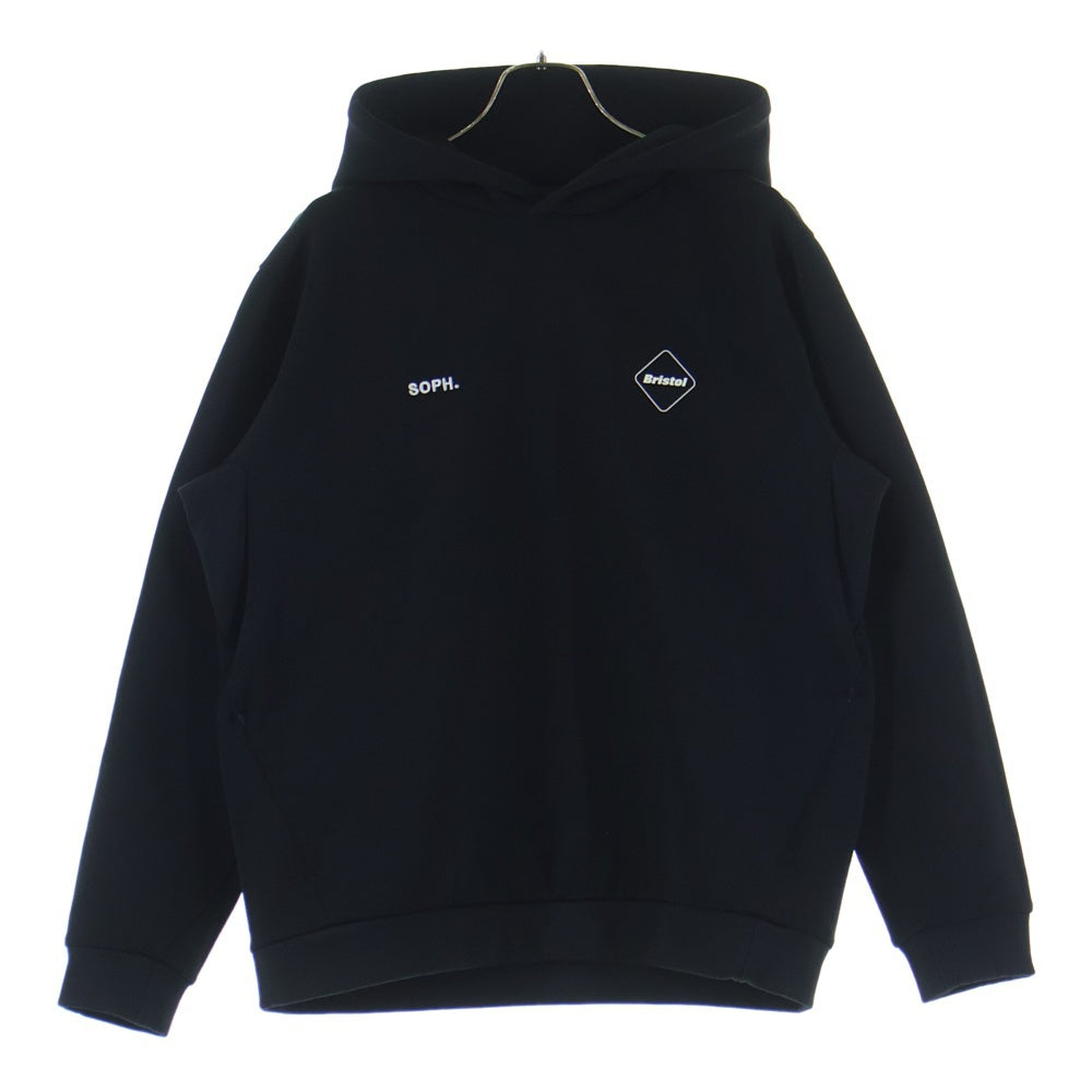 F.C.R.B./F.C.Real Bristol/FCRB(エフシーアールビー/エフシーレアルブリストル) QUARTER KNIT HOODIE プルオーバーパーカー ブラック FCRB-252043