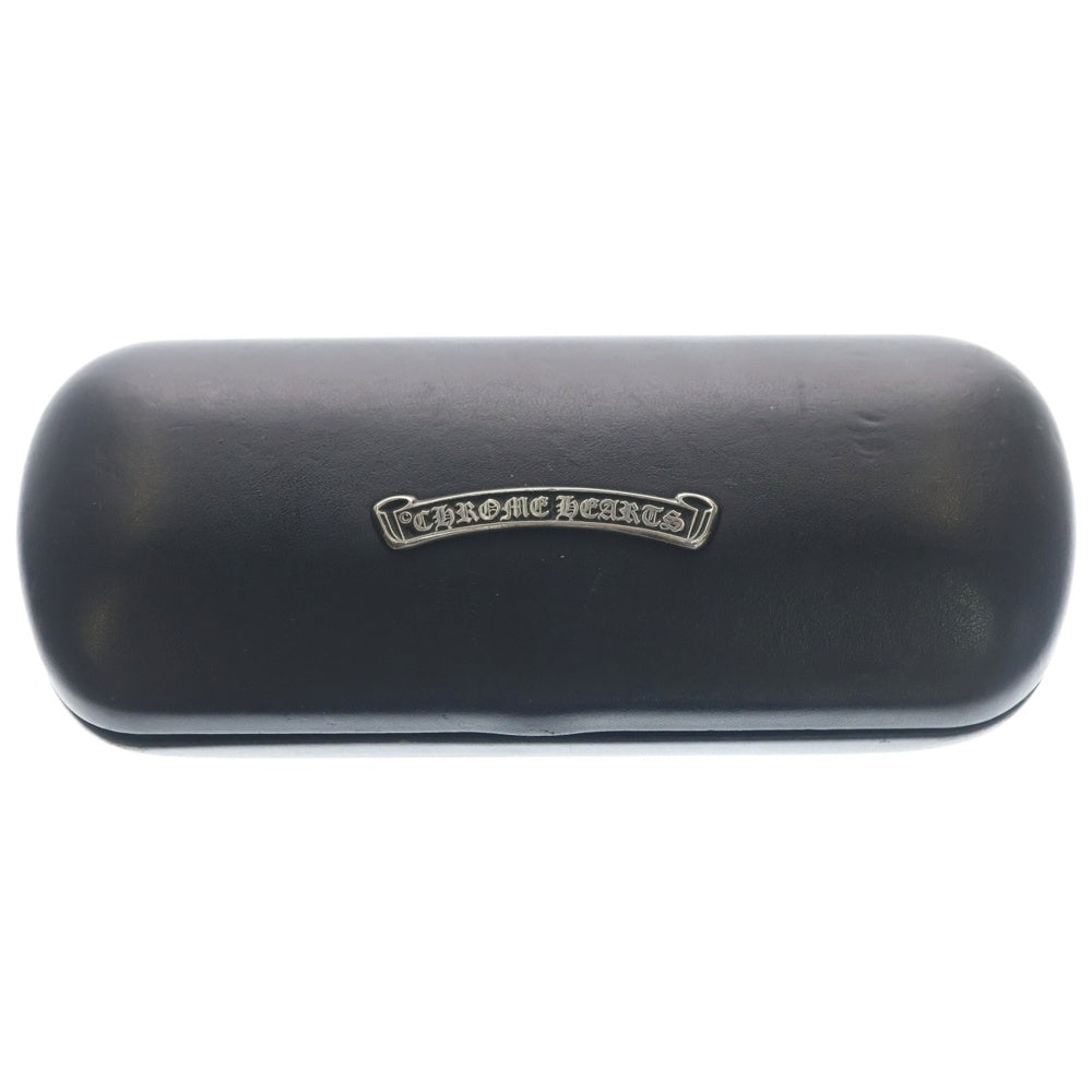 CHROME HEARTS(クロムハーツ) Glasses Case イタリア製 スクロールラベル付き メガネケース 小物 ブラック