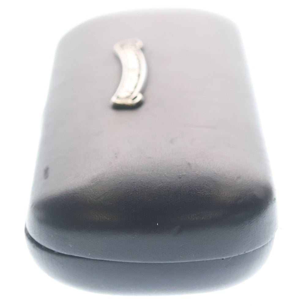 CHROME HEARTS(クロムハーツ) Glasses Case イタリア製 スクロールラベル付き メガネケース 小物 ブラック