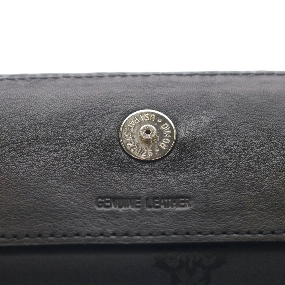 CHROME HEARTS(クロムハーツ) スクロールラベル CHプラス レザー アイウェアケース 眼鏡ケース ブラック
