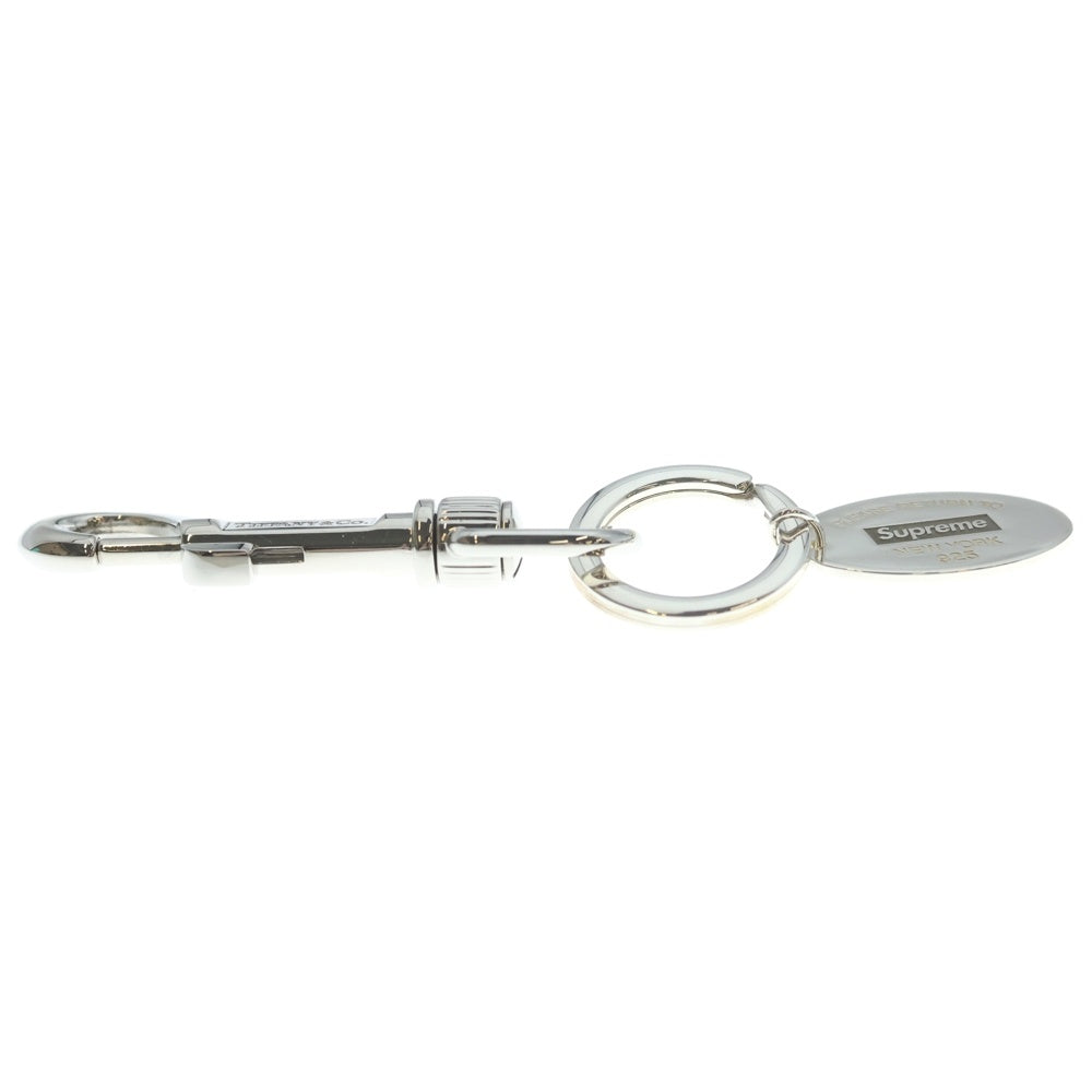 TIFFANY & Co.(ティファニー) × SUPREME 21AW Oval Tag Keyring オーバルタグシルバーキーチェーン シルバー