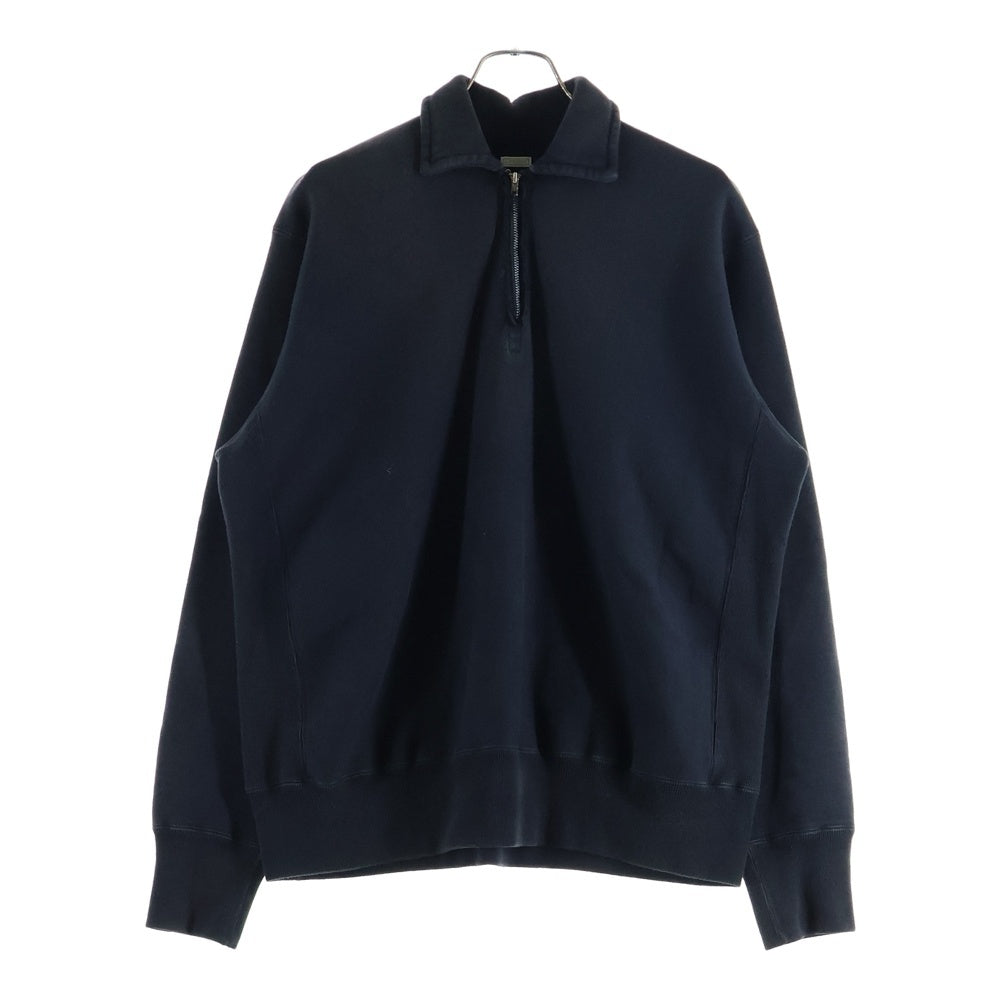 A.PRESSE(アプレッセ) 25AW Vintage Half Zip Sweatshirt 25AAP-05-09 ヴィンテージ ハーフジップスウェットシャツ ブラック