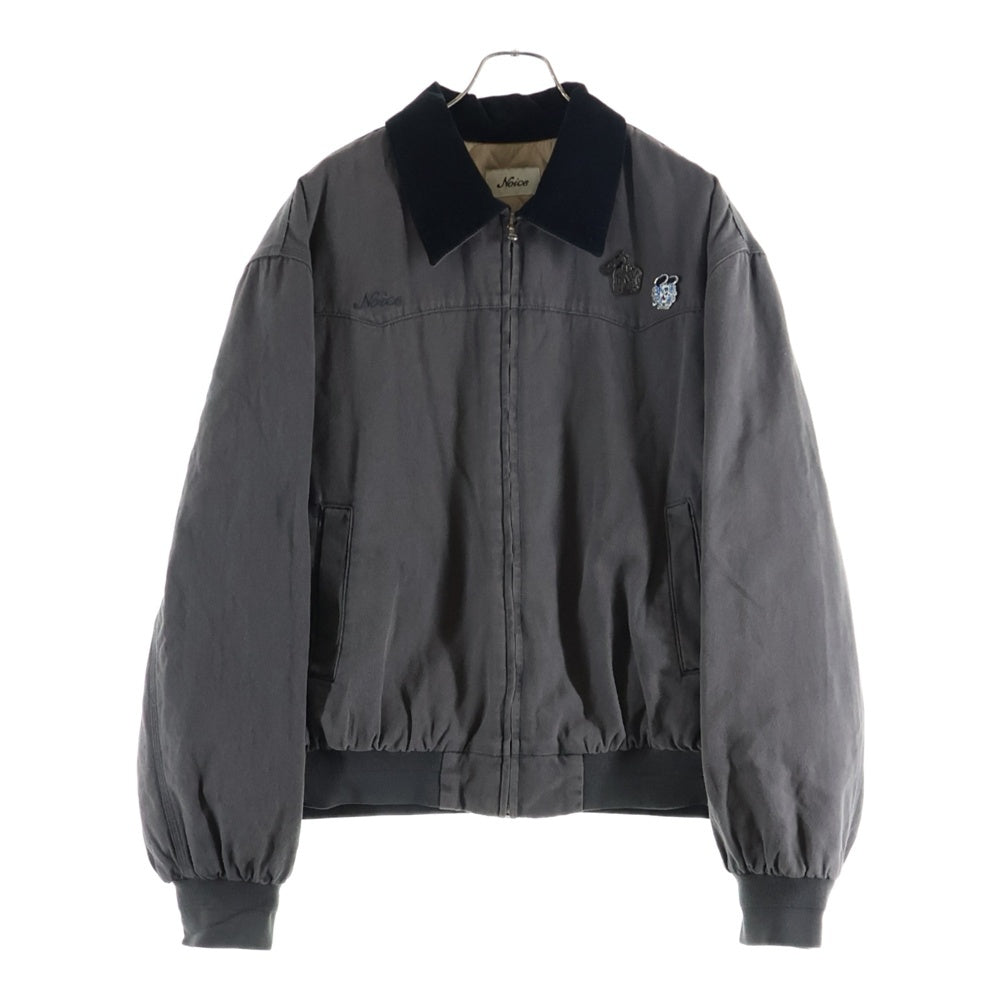 VERDY(ベルディ) ×Noice Dyed Canvas Work Jacket ×ノイス ダイド キャンバス ワークジャケット チャコール