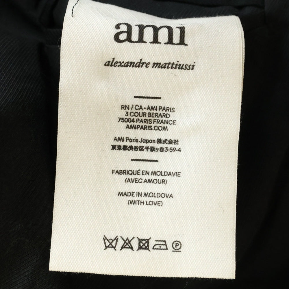 AMI Alexandre Mattiussi(アミアレクサンドルマテュッシ) シングルテーラードジャケット ブラック