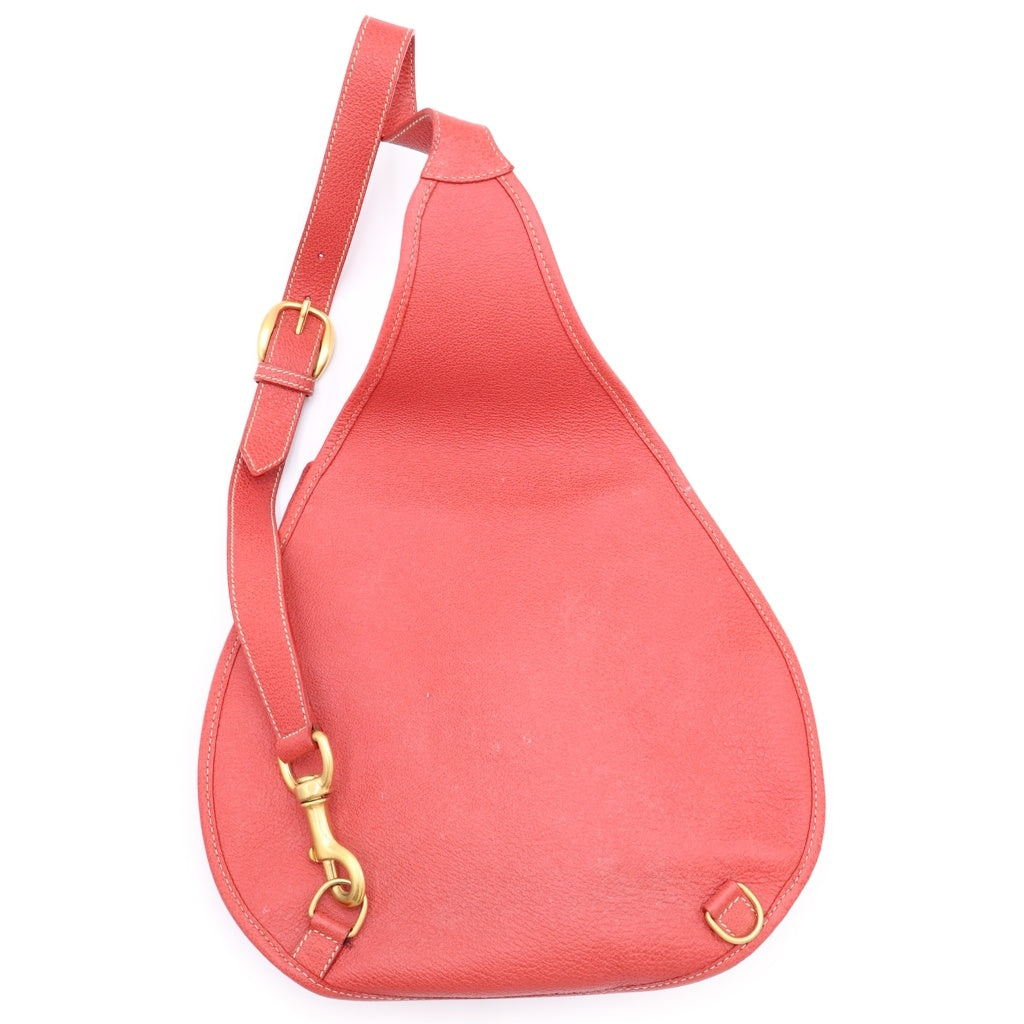 GUCCI(グッチ) ホースビットワンショルダーバッグ スウェード レッド レディース