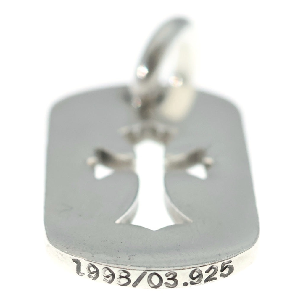 CHROME HEARTS(クロムハーツ) D TAG SML CO CRS カットアウトクロスドッグタグ スモール ペンダントトップ シルバー BCA242