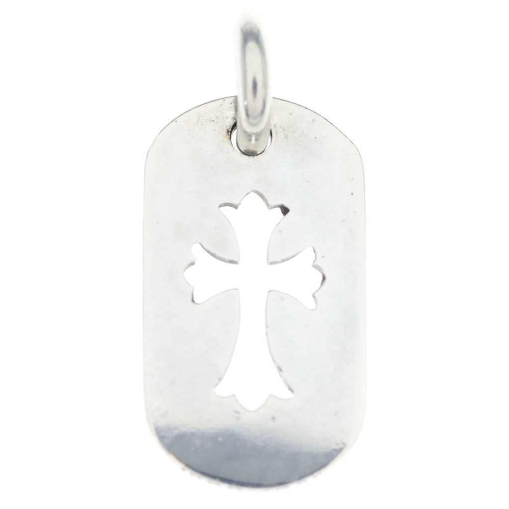 CHROME HEARTS(クロムハーツ) D TAG SML CO CRS カットアウトクロスドッグタグ スモール ペンダントトップ シルバー BCA242