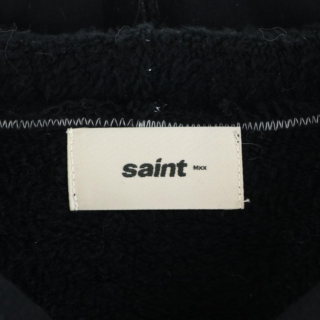 SAINT MICHAEL(セントマイケル) 25AW ×A LOVE MOVEMENT ALM_KNIT SM-HR1-0000-C68 ジップアップニット ブラック