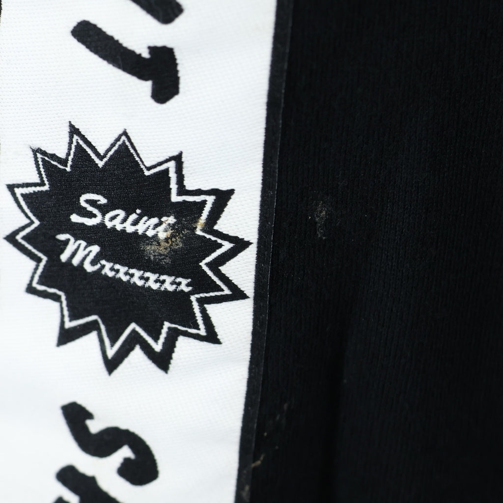 SAINT MICHAEL(セントマイケル) 25AW ×A LOVE MOVEMENT ALM_SWEAT PANTS SM-HR1-0000-C70 フロントロゴ スウェットパンツ ブラック