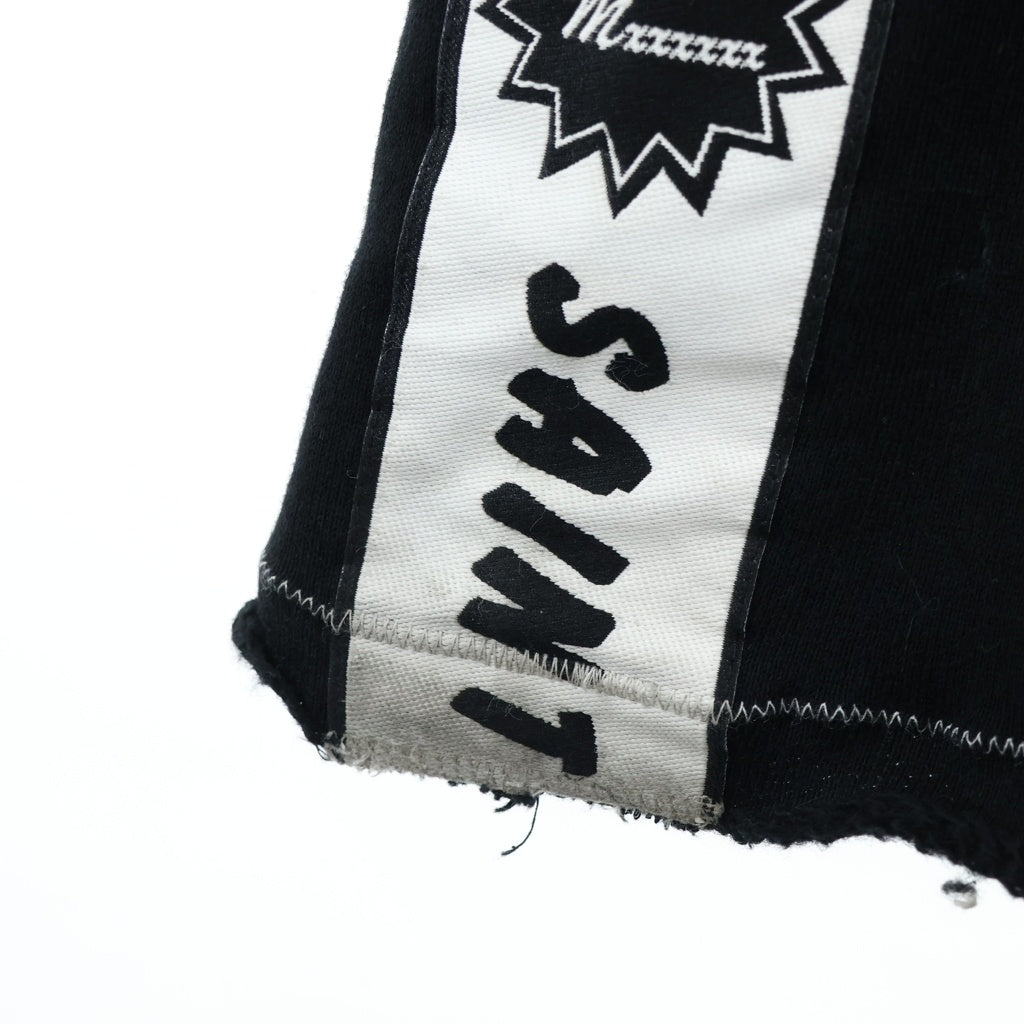 SAINT MICHAEL(セントマイケル) 25AW ×A LOVE MOVEMENT ALM_SWEAT PANTS SM-HR1-0000-C70 フロントロゴ スウェットパンツ ブラック