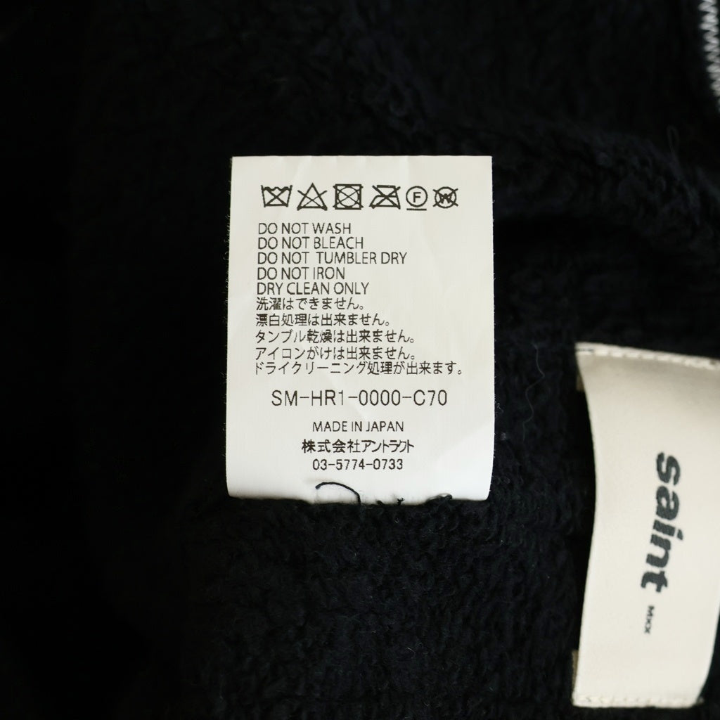 SAINT MICHAEL(セントマイケル) 25AW ×A LOVE MOVEMENT ALM_SWEAT PANTS SM-HR1-0000-C70 フロントロゴ スウェットパンツ ブラック