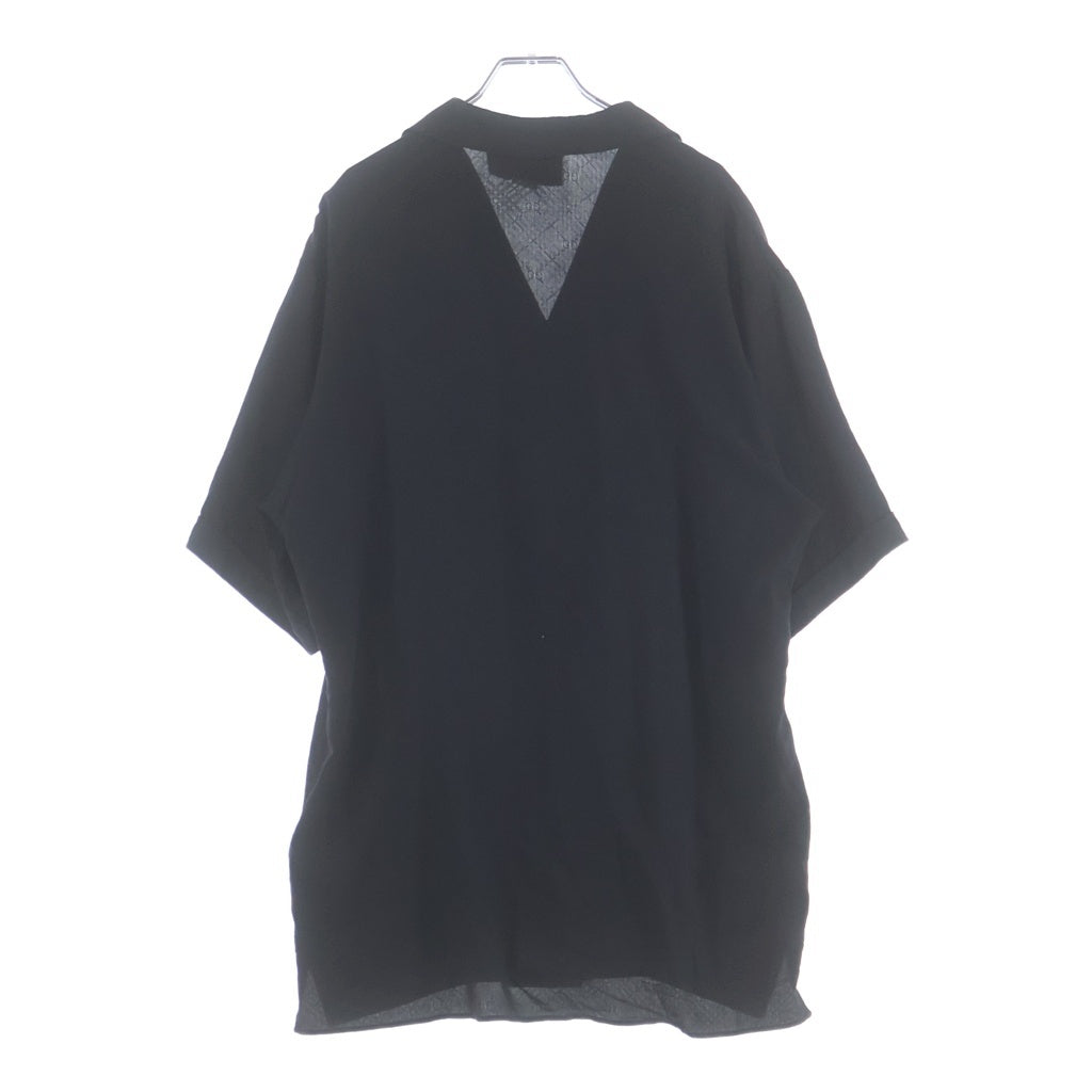 GUCCI(グッチ) GG Printed Silk Shirt 623156 ZADWP GGプリント シルク半袖シャツ ブラック
