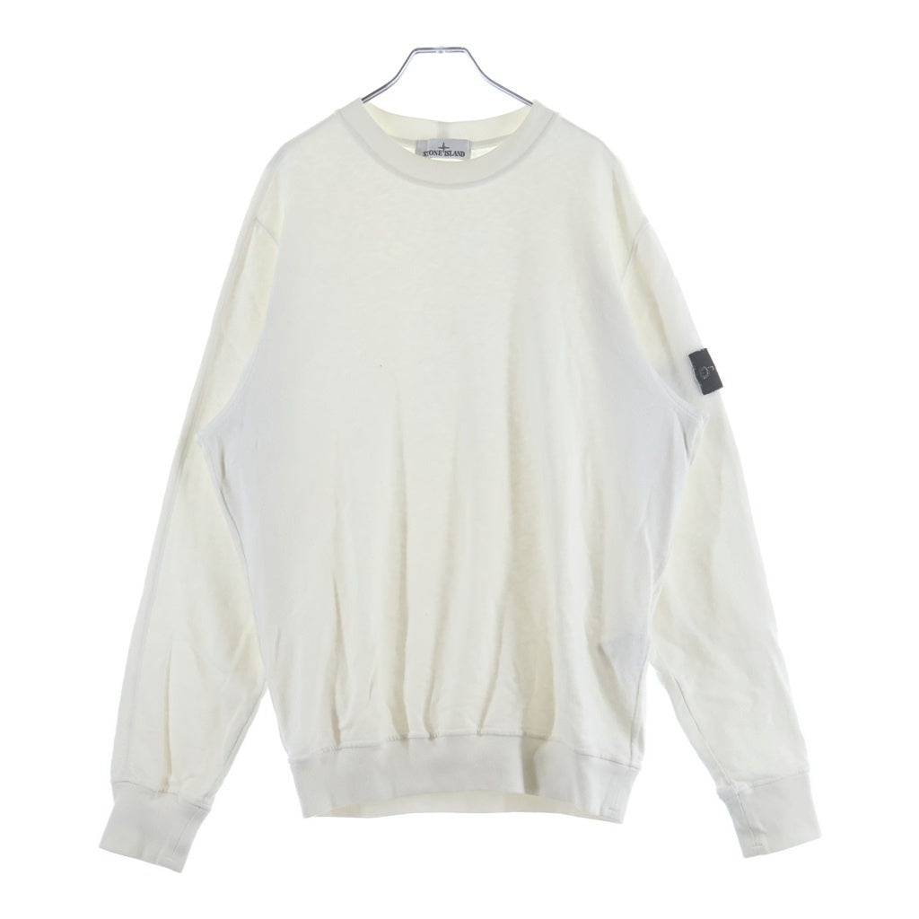 STONE ISLAND(ストーンアイランド) GARMENT DYE SWEAT SHIRT ガーメント ダイ スウェット シャツ ホワイト 801566060