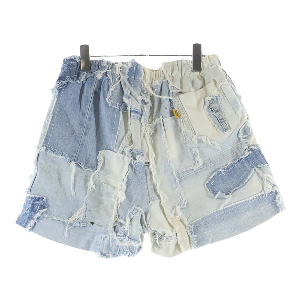 GALLERY DEPT.(ギャラリーデプト) Patchwork Denim Zuma Shorts パッチワークデニムショーツ 再構築ハーフパンツ インディゴ