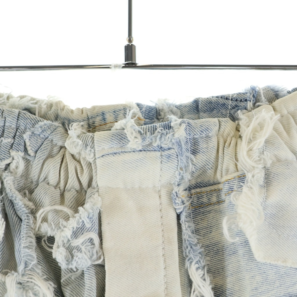 GALLERY DEPT.(ギャラリーデプト) Patchwork Denim Zuma Shorts パッチワークデニムショーツ 再構築ハーフパンツ インディゴ
