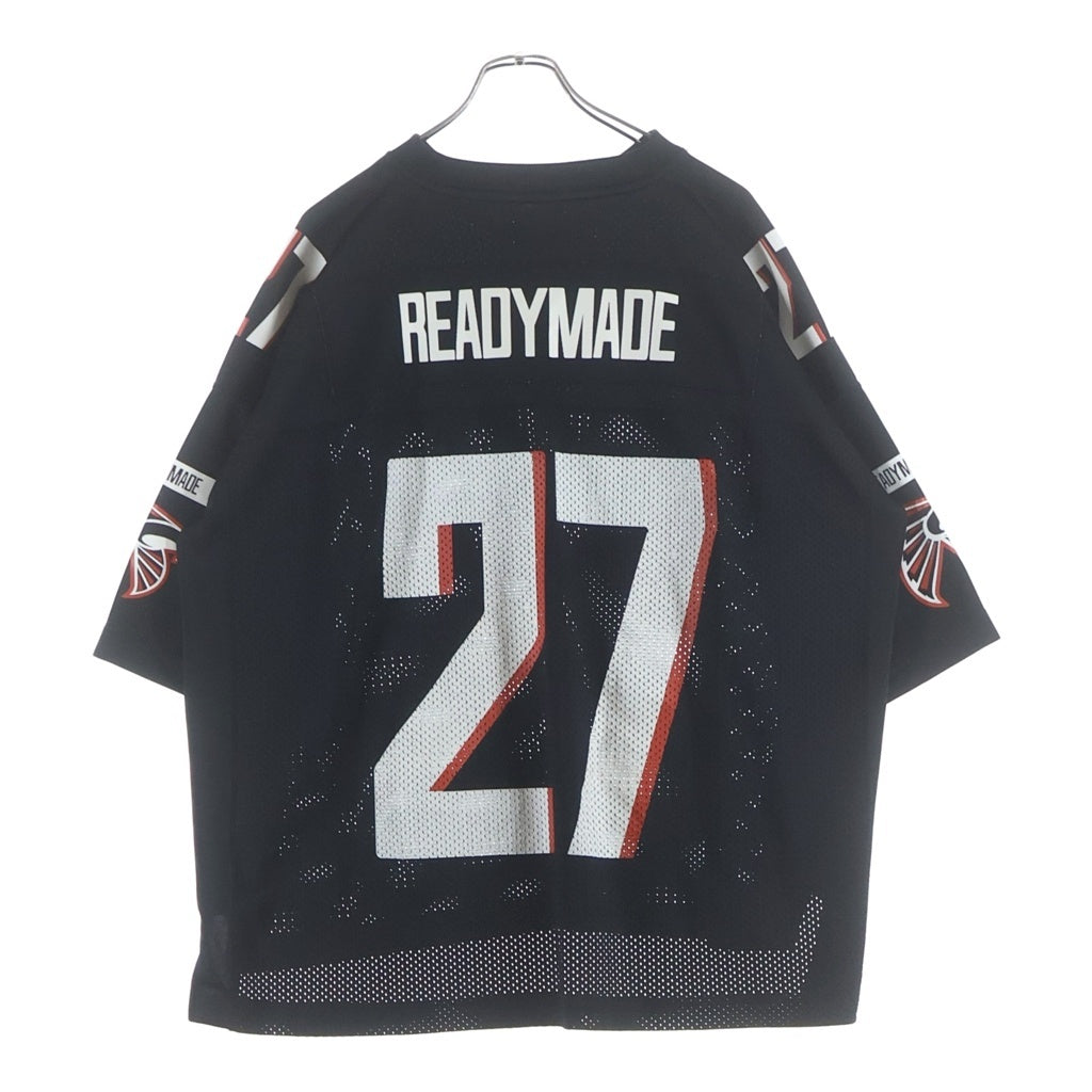 READY MADE(レディメイド) 22SS GAME SHIRT RE-CO-BK-00-00-232 ゲームシャツ メッシュ半袖Tシャツ ブラック