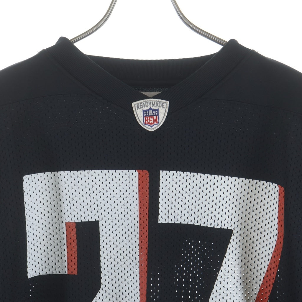 READY MADE(レディメイド) 22SS GAME SHIRT RE-CO-BK-00-00-232 ゲームシャツ メッシュ半袖Tシャツ ブラック