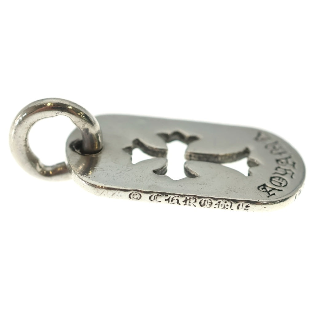 CHROME HEARTS(クロムハーツ) Aoyama LTD D TAG SML CO CRS 青山限定カットアウトクロスドッグタグ スモール ペンダントトップ シルバー