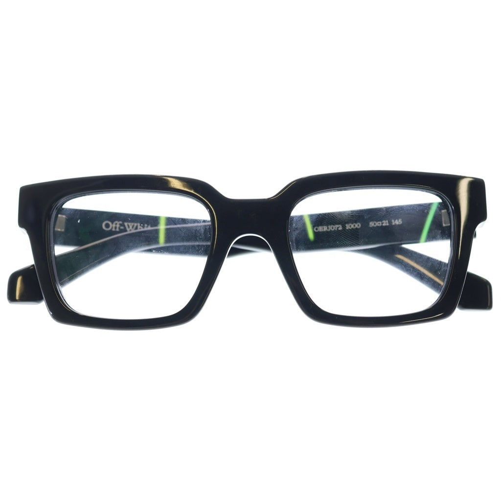 OFF-WHITE(オフホワイト) Style 72 Rectangle Glasses OERJ072 1000 クリアレンズサングラス 眼鏡 ブラック