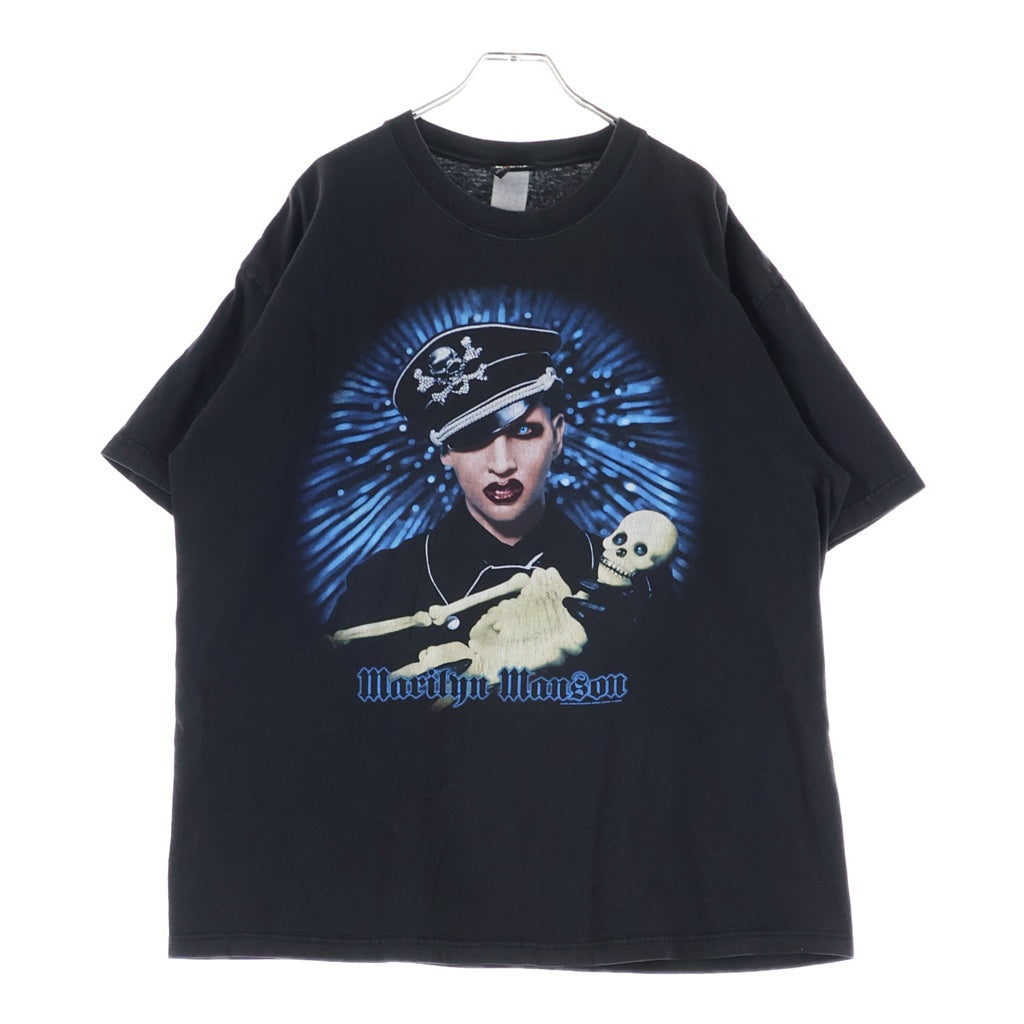 VINTAGE(ヴィンテージ) 00S MARILYN MANSON AGAINST ALL GODS AMERICAN マリリンマンソン アゲインスト オール ゴッズ アメリカン Tシャツ ブラック