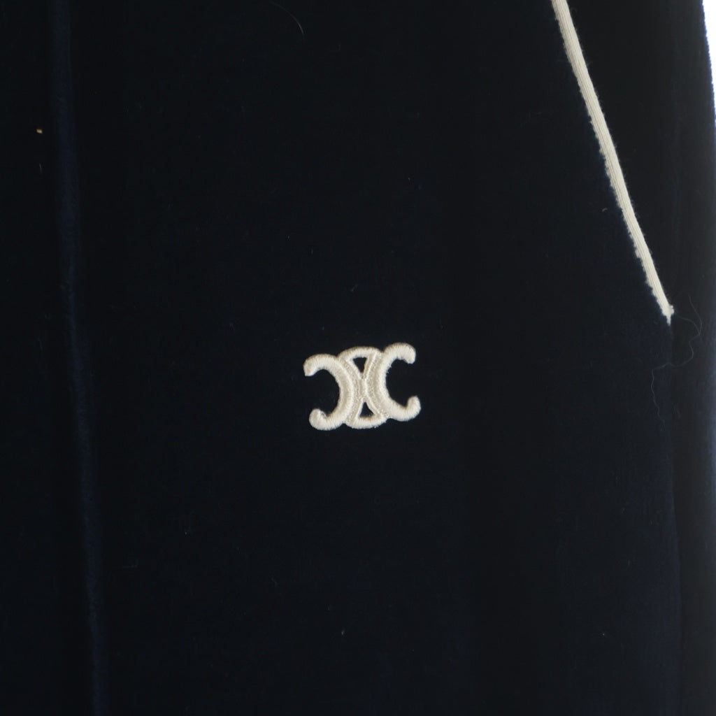 CELINE(セリーヌ) Triomphe Flared Jersey Track Pants トリオンフ フレアジャージートラックパンツ ネイビー 2Z020679I