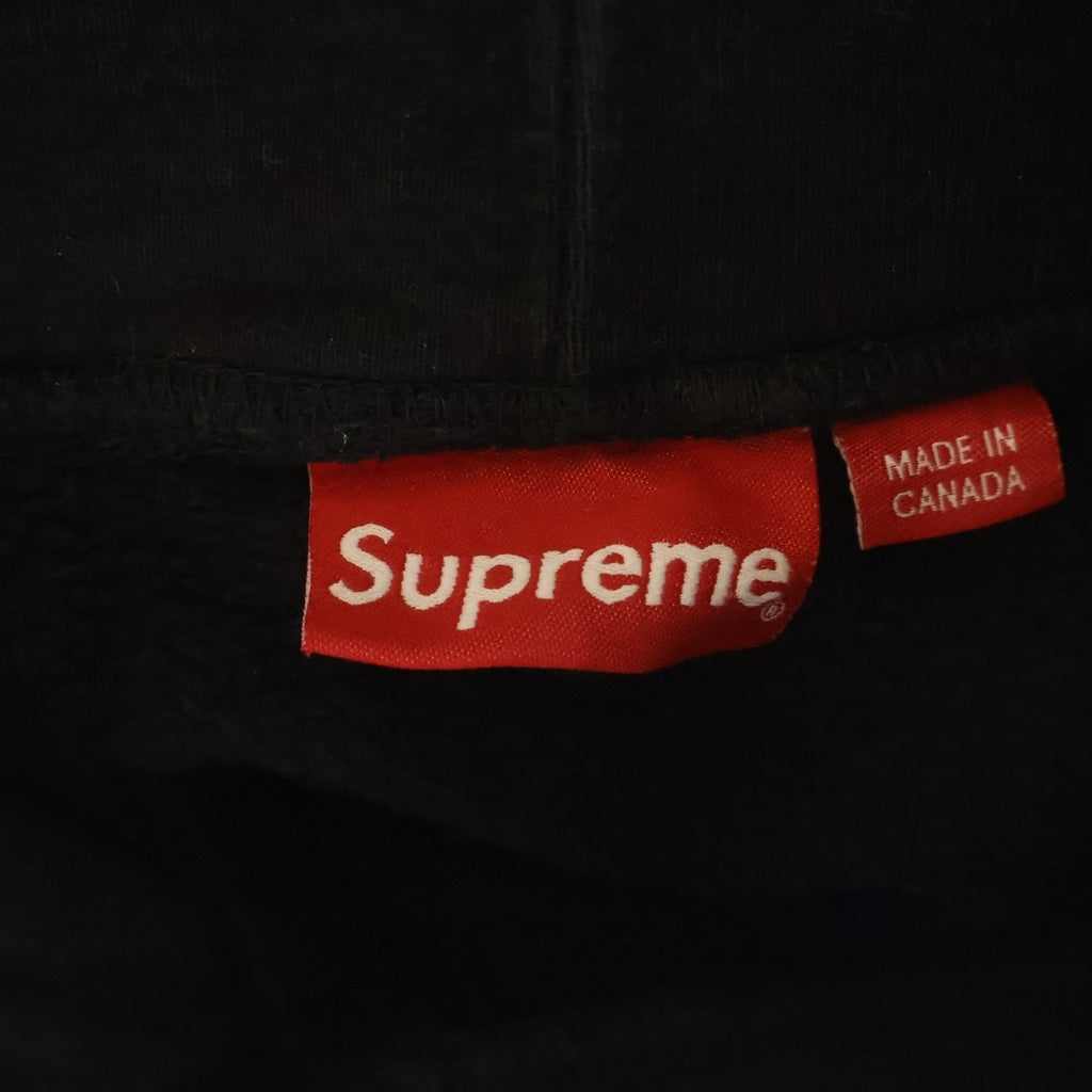 SUPREME(シュプリーム) 21AW Bleached Leopard Hooded 総柄 プルオーバーパーカー ブラック