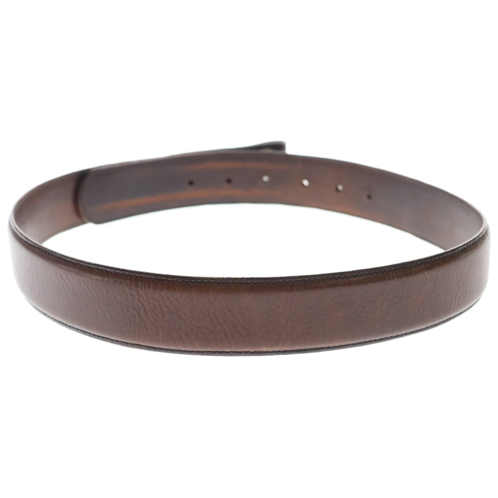 CHROME HEARTS(クロムハーツ) 1.5 STRAP 1.5インチ フローラルリベッツ レザーベルトストラップ ブラウン