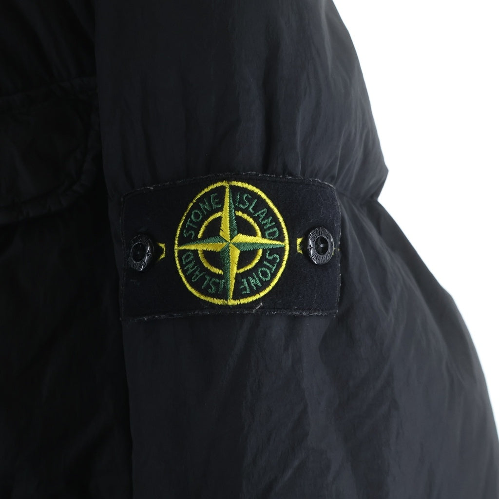 STONE ISLAND(ストーンアイランド) 22AW GARMENT DYED DOWN JACKET 771540123 ロゴパッチダウンジャケット ブラック
