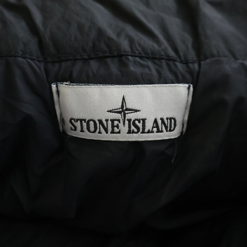 STONE ISLAND(ストーンアイランド) 22AW GARMENT DYED DOWN JACKET 771540123 ロゴパッチダウンジャケット ブラック