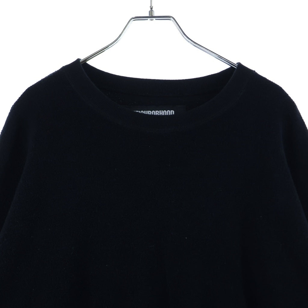 NEIGHBORHOOD(ネイバーフッド) 25AW REVERSIBLE SWEAT SHIRT 252UWNH-CSM07 リバーシブルスウェットシャツ パイル地トレーナー ブラック
