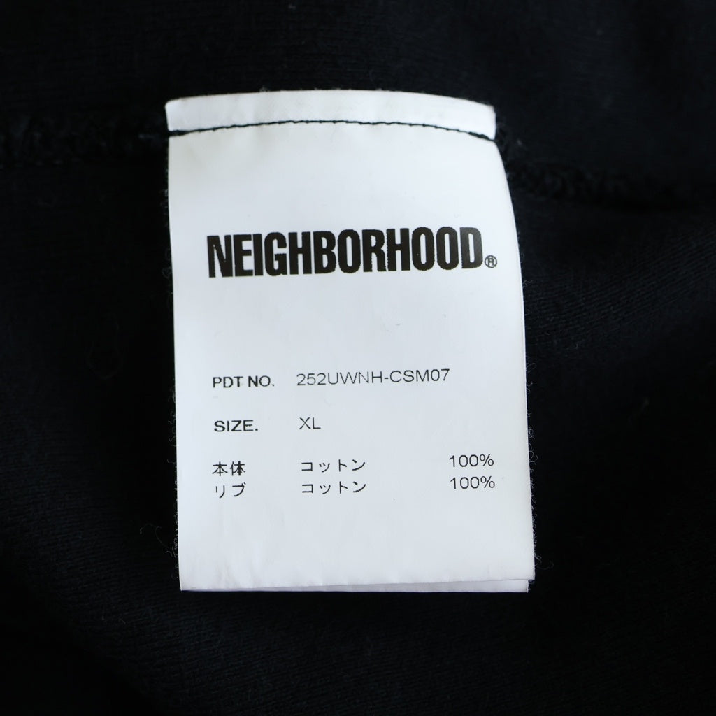 NEIGHBORHOOD(ネイバーフッド) 25AW REVERSIBLE SWEAT SHIRT 252UWNH-CSM07 リバーシブルスウェットシャツ パイル地トレーナー ブラック