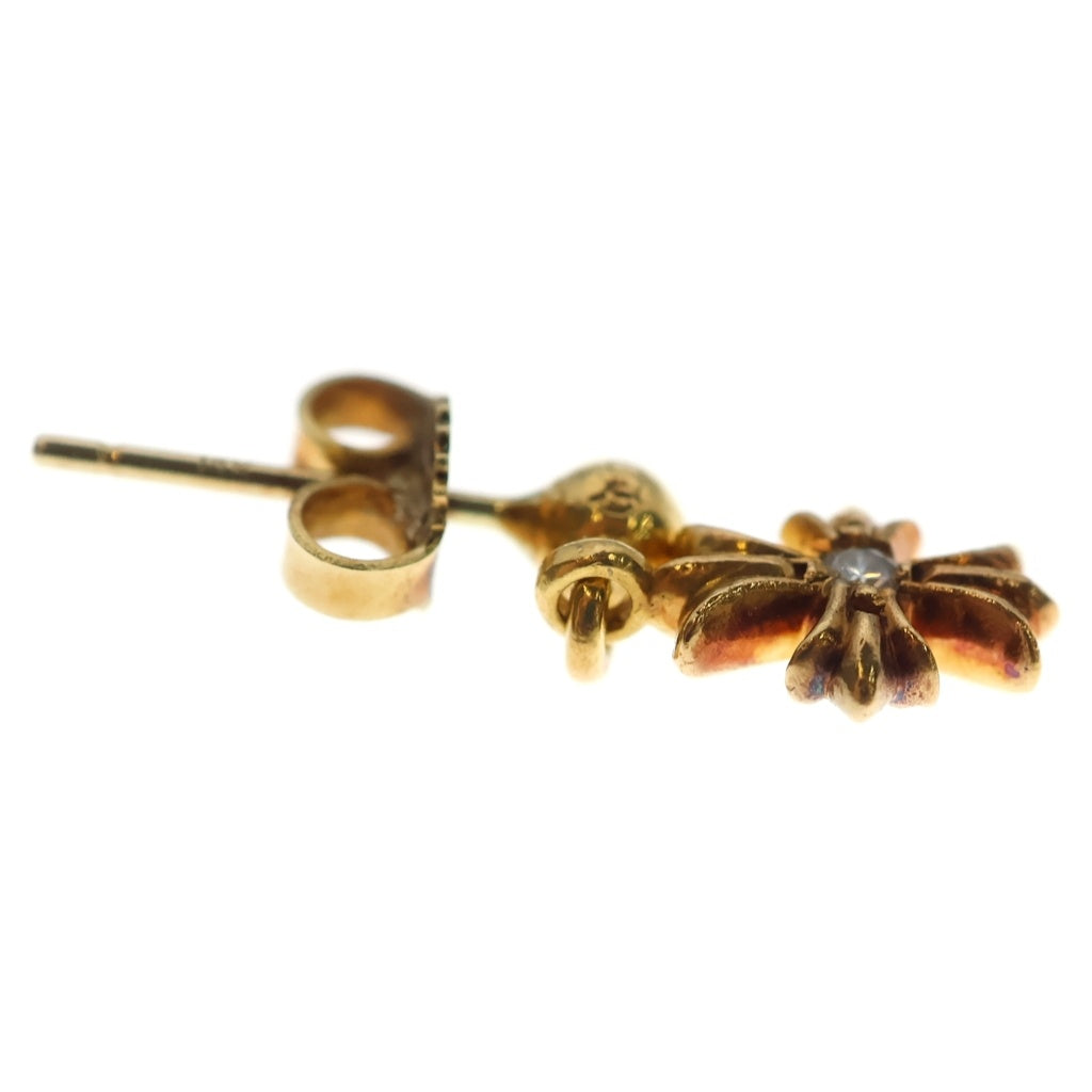CHROME HEARTS(クロムハーツ) 22K TNY E CH PLS 1DIA タイニーE CHプラス ドロップピアス 1ダイヤ ゴールド BCA024