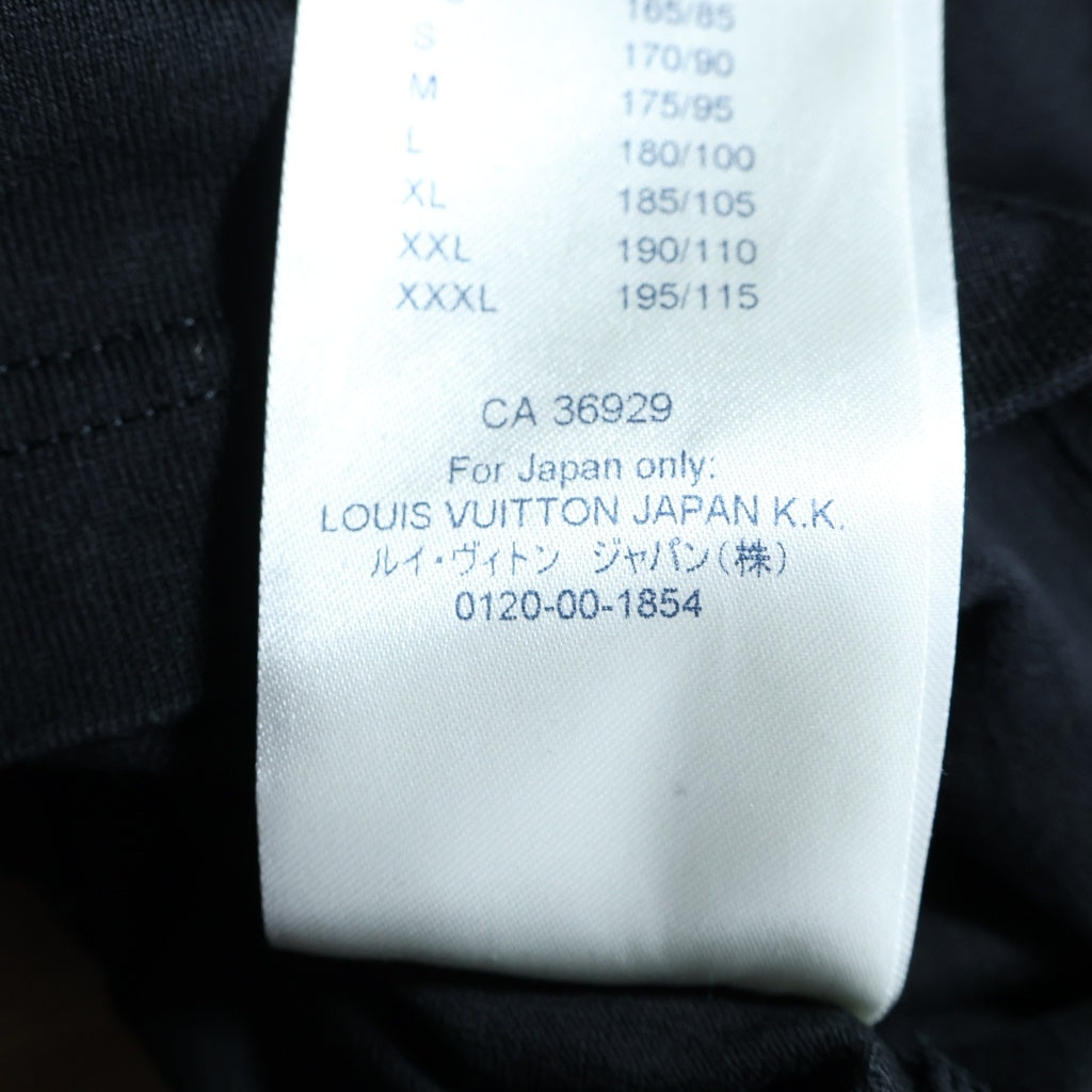 LOUIS VUITTON(ルイヴィトン) 20SS LV Plain Printed T-Shirt RM201G NPG HIY38W LVプレーンプリント半袖Tシャツ ブラック