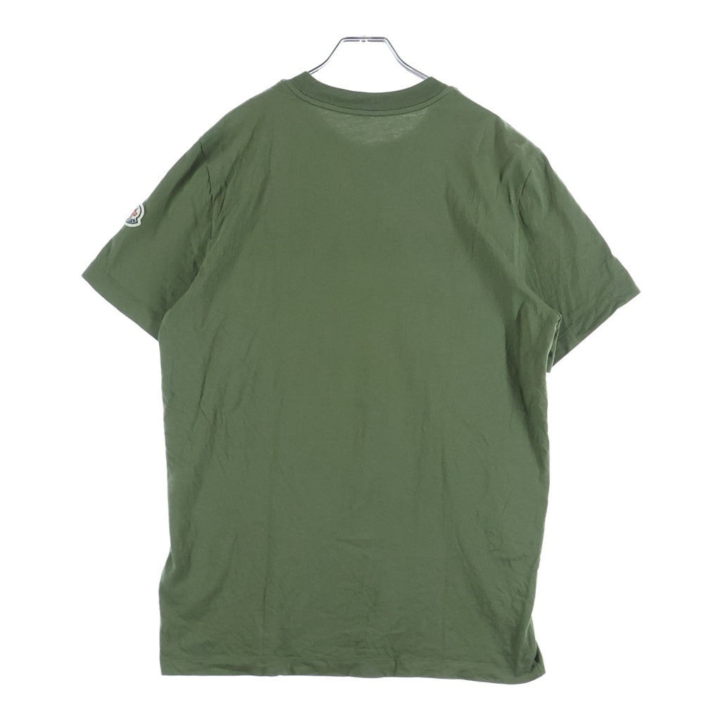 MONCLER(モンクレール) 22AW SAFARI SS TEE サファリ フロントロゴプリント Tシャツ カーキ I10918C00051