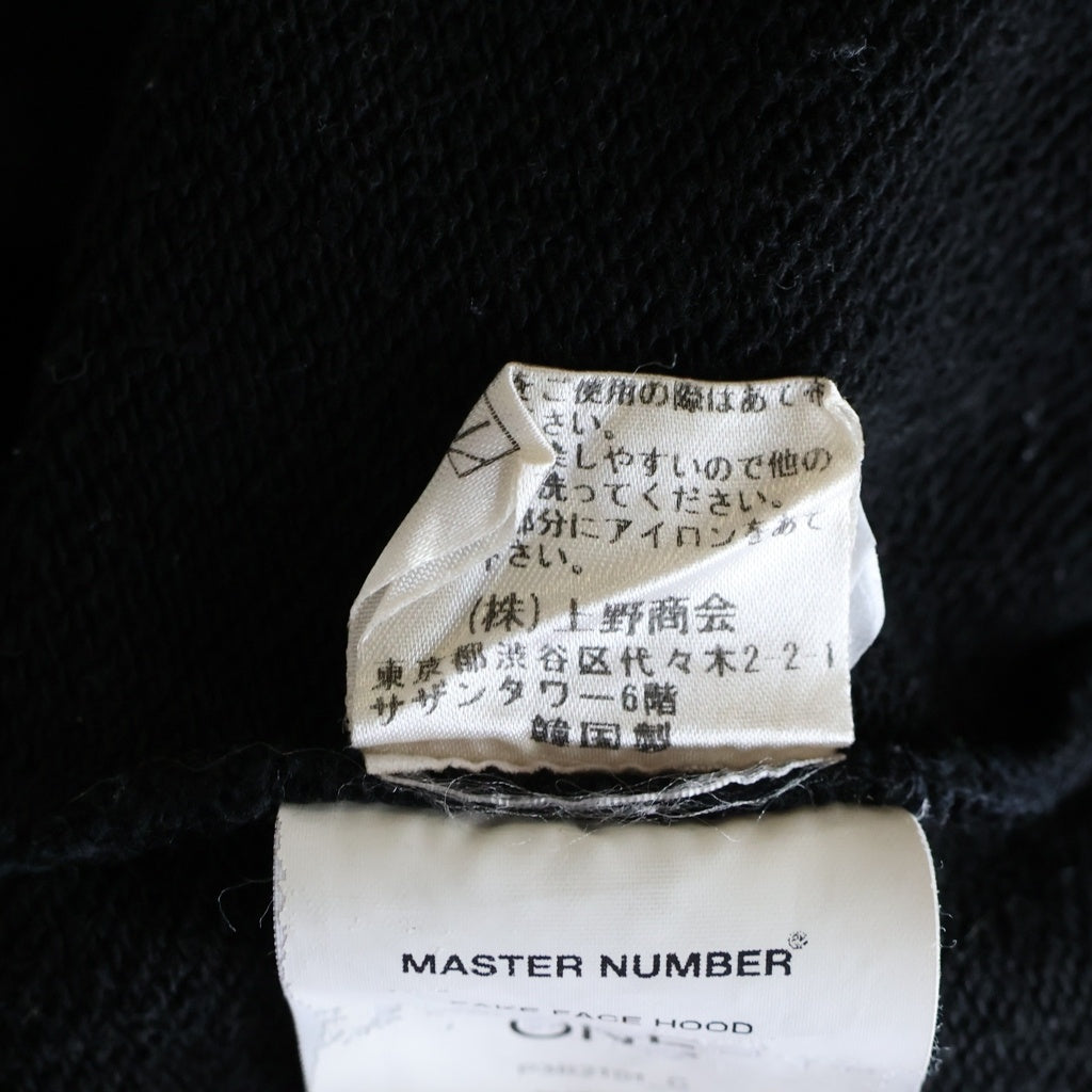 MASTER NUMBER(マスターナンバー) FAKE FACE HOOD フェイク フェイス