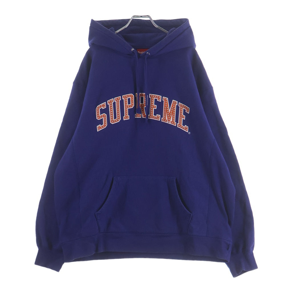 SUPREME(シュプリーム) 21SS Hearts Arc Hooded Sweatshirt ハートアーチロゴ プルオーバーパーカー スウェットフーディ パープル