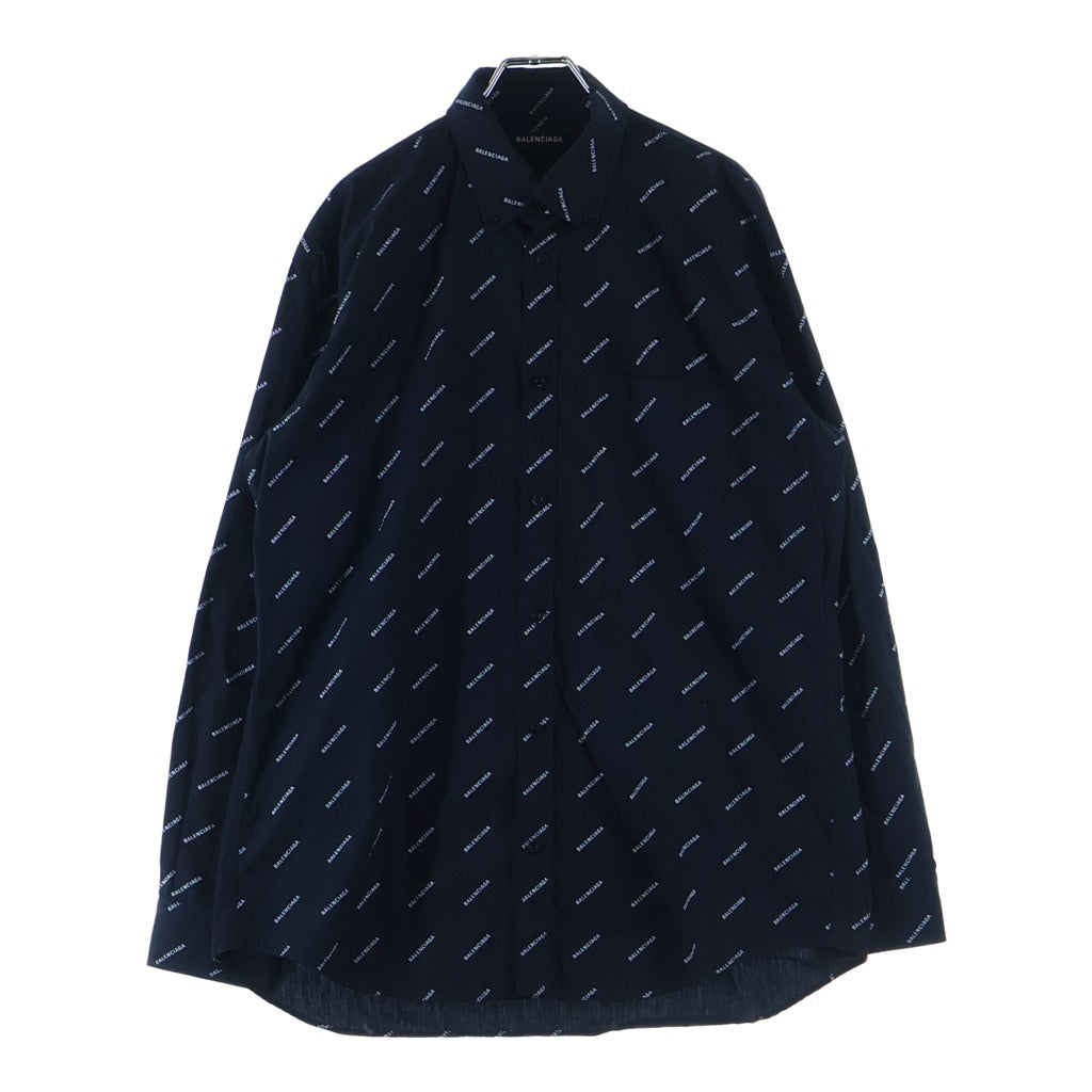 BALENCIAGA(バレンシアガ) ALL LOGO L/S SHIRT オールロゴロングスリーブシャツ 534333 TBL96 1070