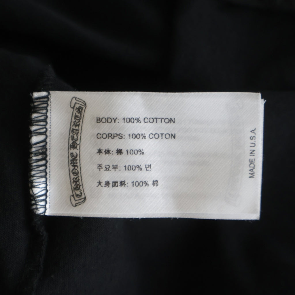 CHROME HEARTS(クロムハーツ) Las Vegas Limited Horseshoe S/S Tee ラスベガス限定 シルバーホースシュープリント 半袖Tシャツ カットソー ブラック