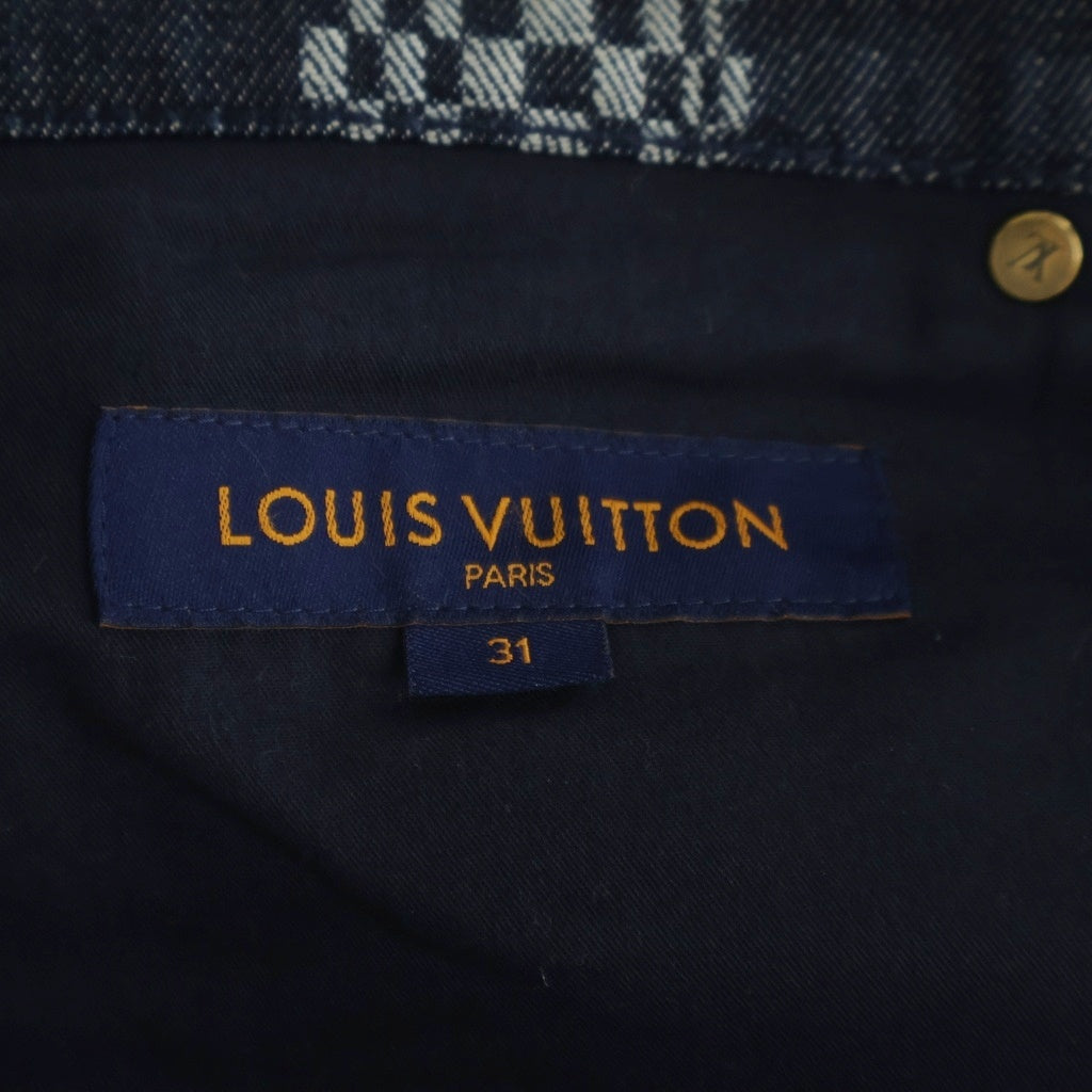 LOUIS VUITTON(ルイヴィトン) ディストーテッドダミエデニムパンツ インディゴ RM212Q EW2 HLD50W