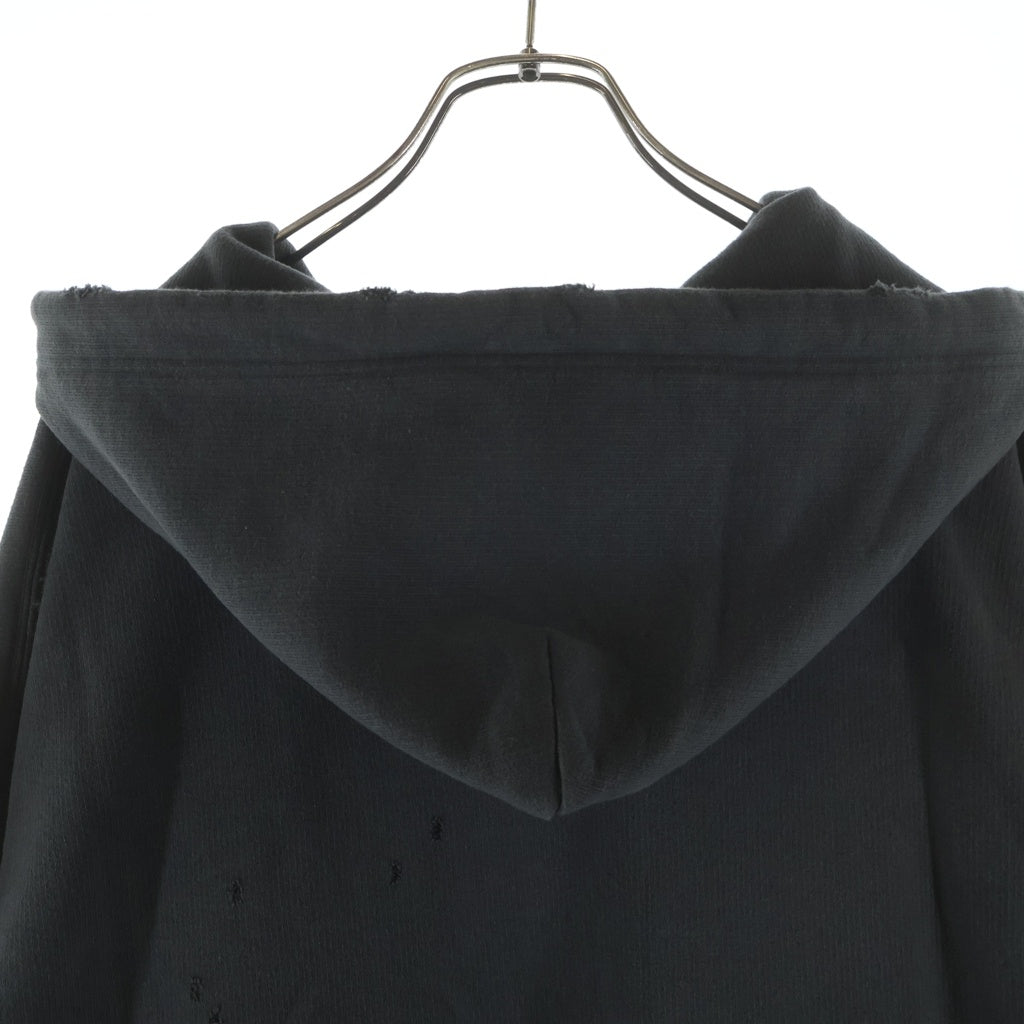 MAISON MIHARAYASUHIRO(メゾンミハラヤスヒロ) TRIPLE LAYERED HALF ZIP HOODIE トリプルレイヤードハーフジップフーディー グレー A15HD571