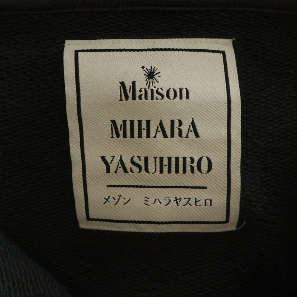 MAISON MIHARAYASUHIRO(メゾンミハラヤスヒロ) TRIPLE LAYERED HALF ZIP HOODIE トリプルレイヤードハーフジップフーディー グレー A15HD571