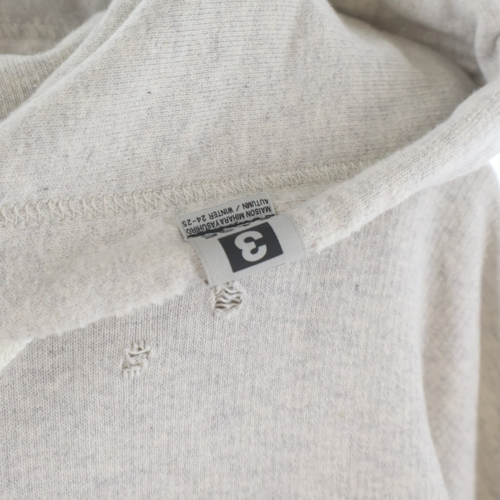 MAISON MIHARAYASUHIRO(メゾンミハラヤスヒロ) TRIPLE LAYERED HOODIE トリプルレイヤードプルオーバーパーカー グレー A13HD571