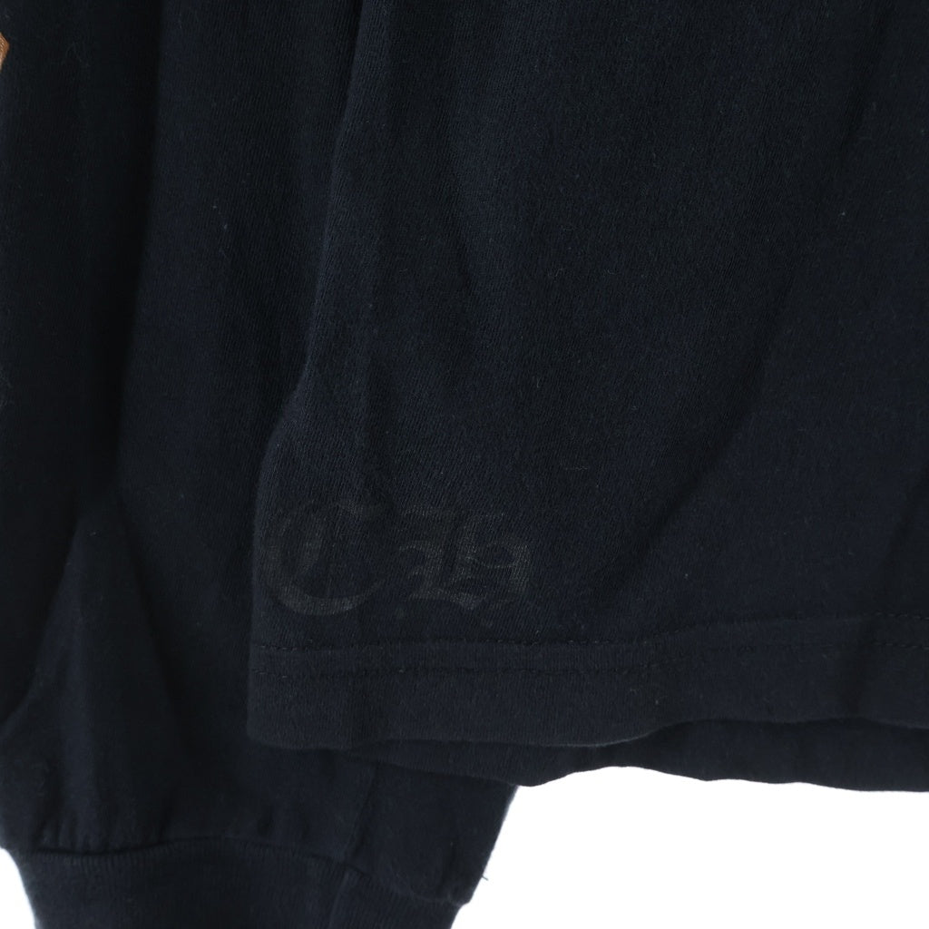 CHROME HEARTS(クロムハーツ) Neck Logo L/S Tee ネックロゴプリント長袖Tシャツ ブラック/ブラウン