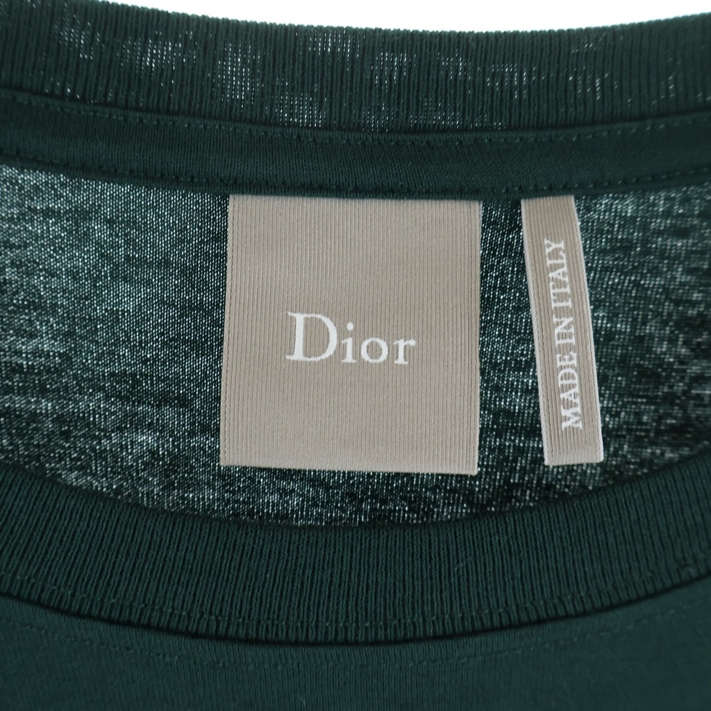 DIOR(ディオール) 26SS ロゴ刺繍半袖Tシャツ 683J606A0677 グリーン